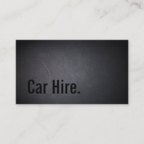 Professional Black Out Car Hire Business Card