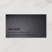 Professional Black Out Dog Training Business Card (Back)