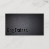 Professional Black Out Dog Training Business Card (Front)
