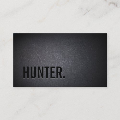 Professional Black Out hunter Business Card