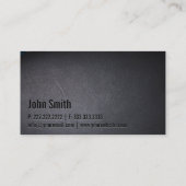 Professional Black Out Kungfu Business Card (Back)