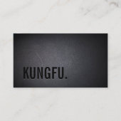 Professional Black Out Kungfu Business Card (Front)