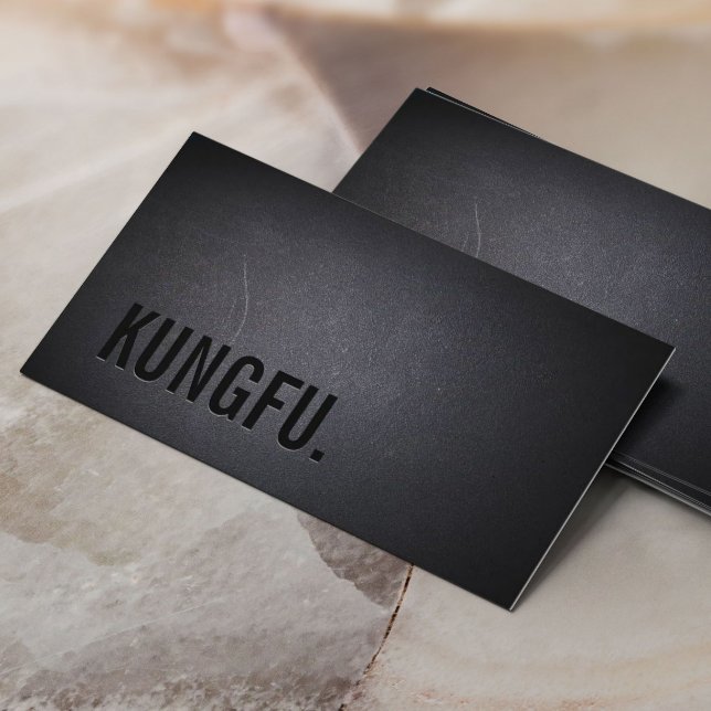 Professional Black Out Kungfu Business Card