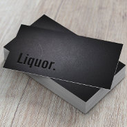 Professional Black Out Liquor Business Card at Zazzle
