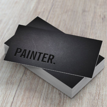 Professional Black Out Painter Business Card by cardfactory at Zazzle