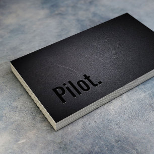 Professional Black Out Pilots Business Card