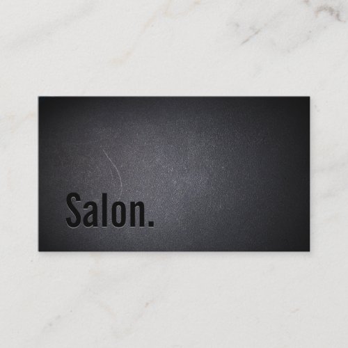 Professional Black Out Salon Business Card
