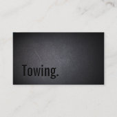 Professional Black Out Towing Business Card (Front)