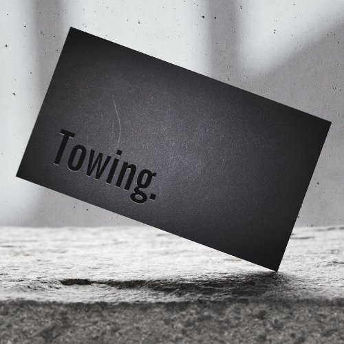 Professional Black Out Towing Business Card