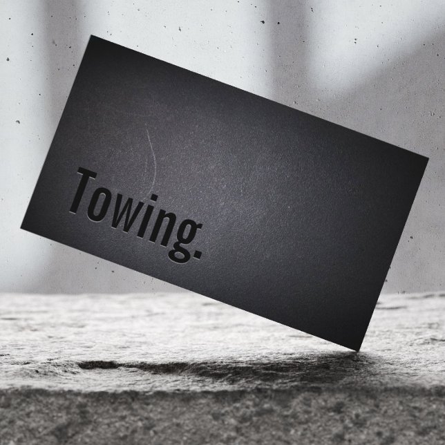 Professional Black Out Towing Business Card
