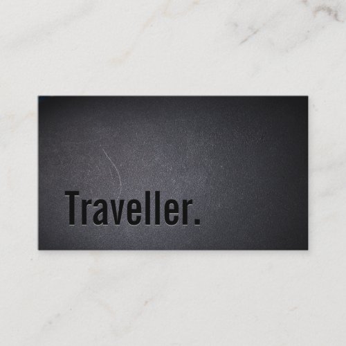 Professional Black Out Traveller Business Card