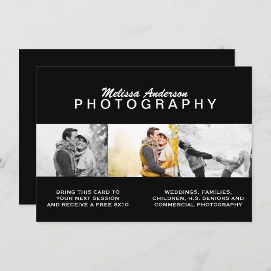 PROFESSIONAL BLACK | PHOTOGRAPHY FLYER (Front/Back)