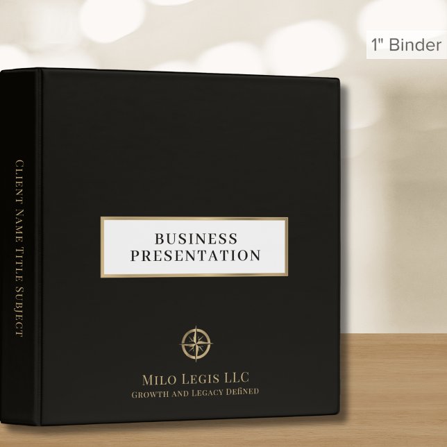Professional Black Presentation Binder (Creator Uploaded)