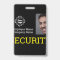 Professional Black Security Guard Photo ID