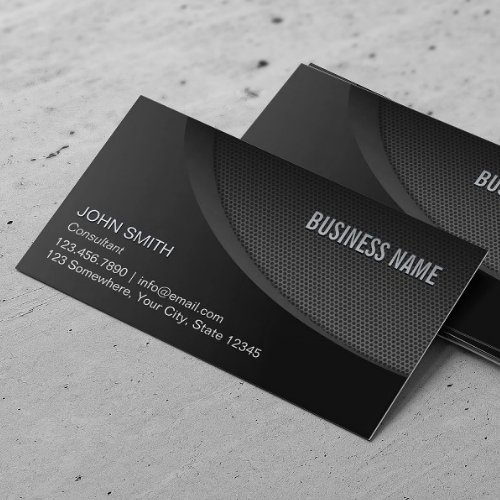 Professional Black Stainless Steel Business Card