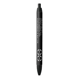 Professional Black White Company Logo Pen