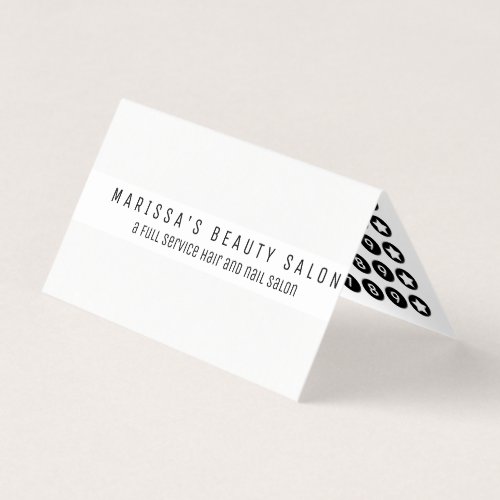 Professional Black White Modern Loyalty Business Card