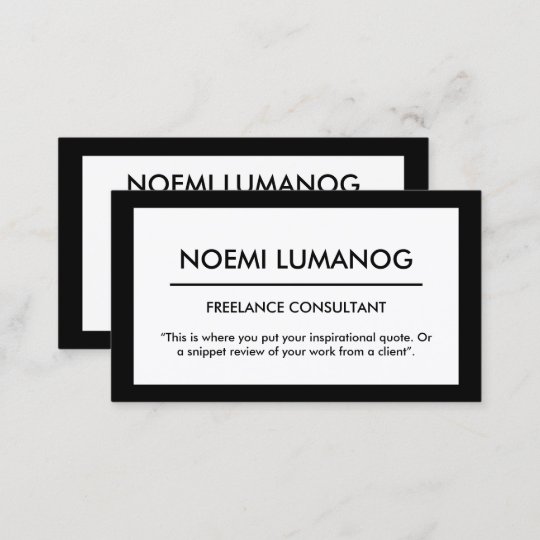 Professional Black White Social Media Business Card Zazzle Com