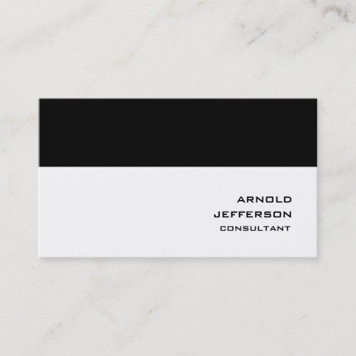 Professional Black White Stripes Trendy Style Business Card