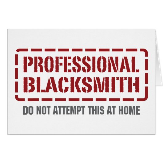 Professional Blacksmith Cards (Front Horizontal)