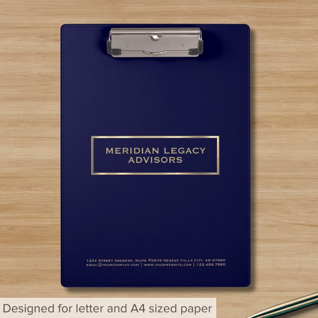 Professional Blue and Gold Clipboard (Creator Uploaded)