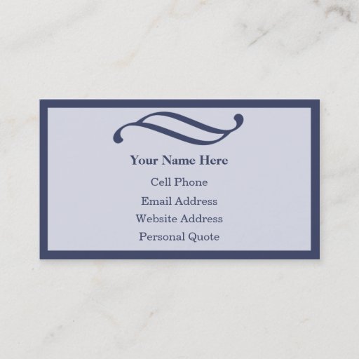 Customizable Professional Blue Business Cards