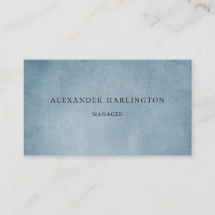 Professional blue card. modern male business card