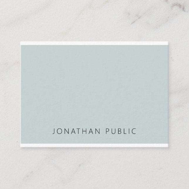 Professional Blue Green Template Modern Elegant Business Card (Front)