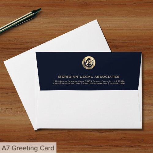 Professional Blue Legal Envelope