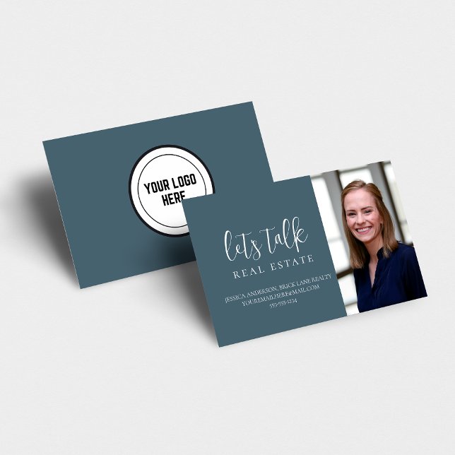 Professional Blue Real Estate Business Card (Creator Uploaded)