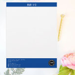 Professional Blue Strip Letterhead<br><div class="desc">Professional Blue Strip Letterhead has a generalist modern design that suits for professionals and businesses on any fields of specialization. Features a logo,  address and contact informations that's an absolute essential for professionals and businesses.</div>