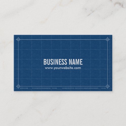 Professional Blueprint Business Card