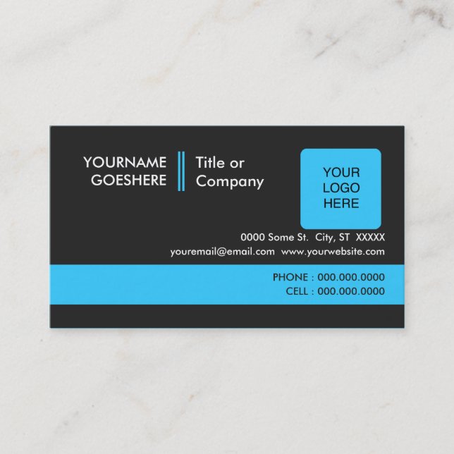 professional blues : (2-sided) : business card (Front)