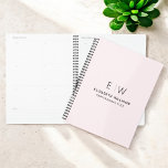 Professional Blush Pink Monogram Business Initial Planner<br><div class="desc">Stay organized in style with this professional monogram initial notebook planner. Featuring a clean, minimalist design and a bold monogram on the cover, this notebook is perfect for professionals, students, or anyone who values personalized stationery. Its high-quality pages are ideal for jotting down notes, ideas, or to-do lists, making it...</div>