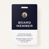 Professional Board Member Lanyard Badge | Zazzle