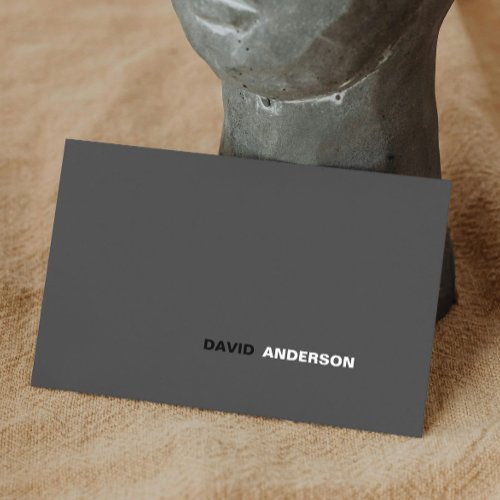 Professional Bold Logo Modern Simple Minimalist Business Card