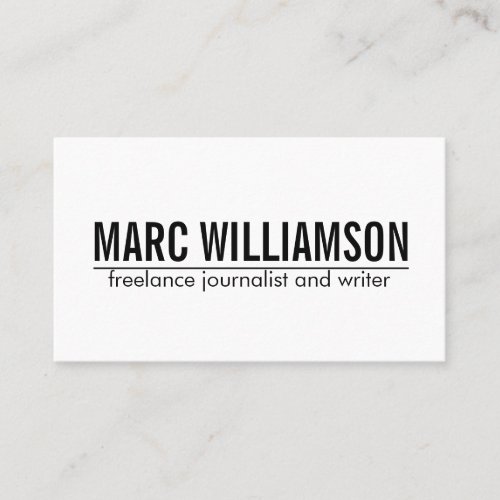 Professional Bold Minimal Symbols Business Card