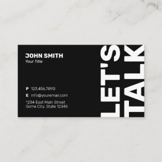 Professional Bold Minimalist Modern Business Card