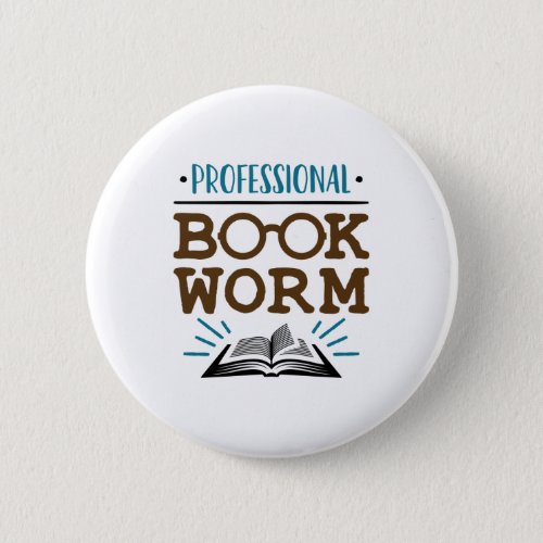Professional Bookworm Button