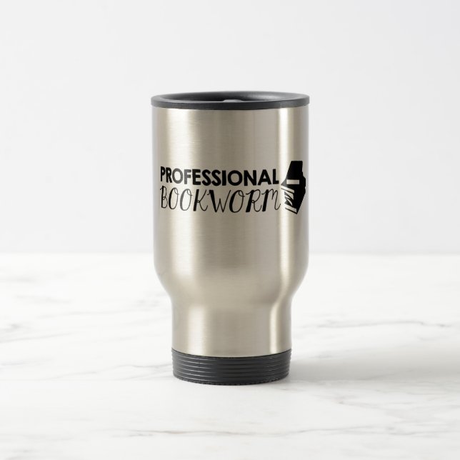Professional bookworm travel mug (Center)