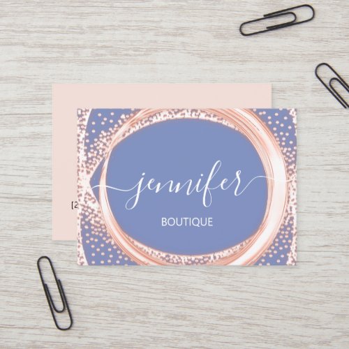 Professional Boutique Makeup  Beauty Pink Blue Business Card