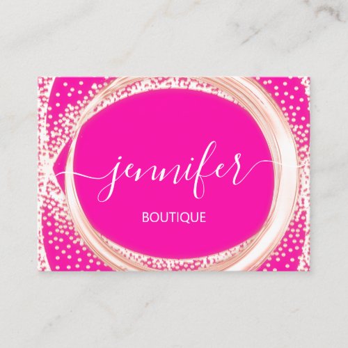 Professional Boutique Makeup  Beauty Pink Bright Business Card
