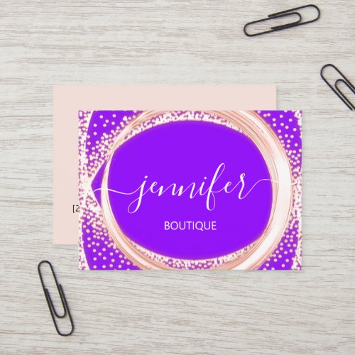 Professional Boutique Makeup  Beauty Pink Rose Business Card