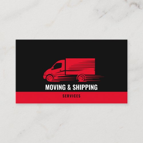 Professional Box Truck Moving Delivery Company Business Card