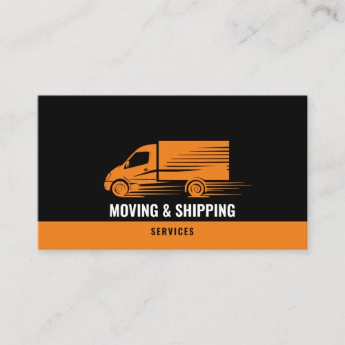 Professional Box Truck Moving Delivery Company Business Card