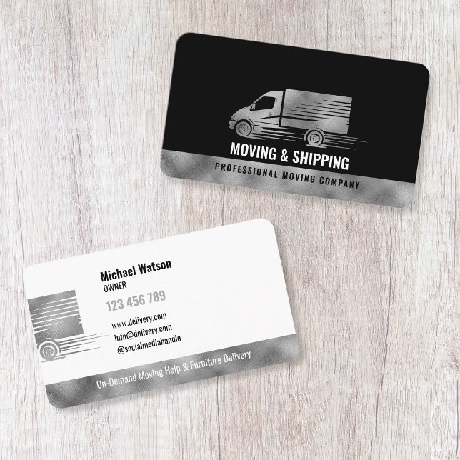 Professional Box Truck Moving Delivery Hauling Business Card (Creator Uploaded)