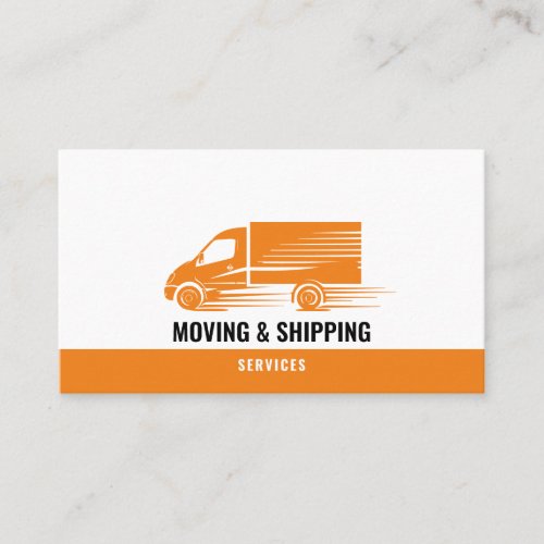 Professional Box Truck Moving Delivery Services  Business Card