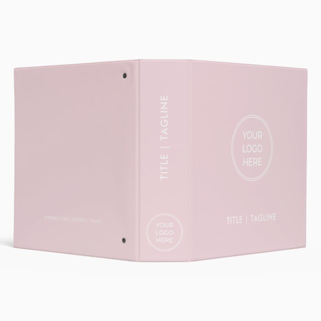 Professional Branded Business Logo 3 Ring Binder (Background)