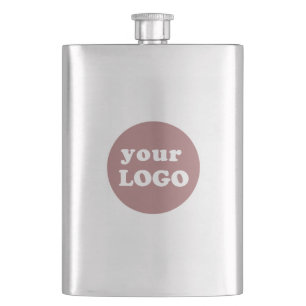 Professional Branded Custom Business Logo Flask
