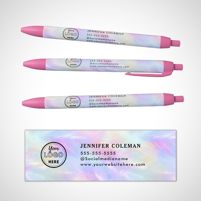 Professional Branding Iridescent Opal Stylish Logo Pen (Creator Uploaded)